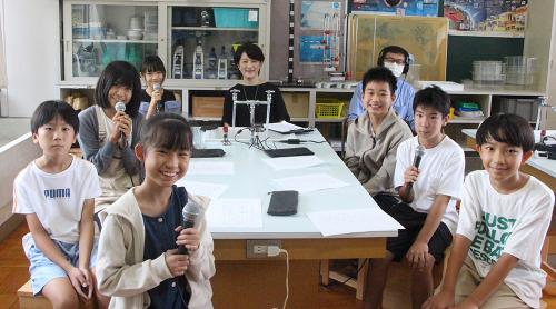 笠取小学校収録の様子