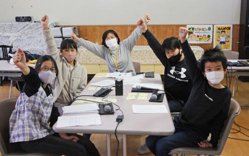 菟道小学校の収録の様子