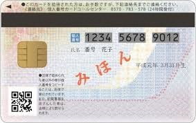 マイナンバーカード（うら）