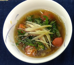 冷製なすの麦茶煮