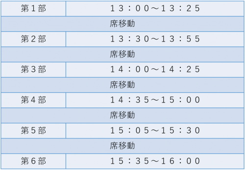 タイムスケジュール