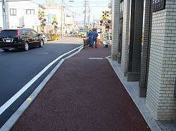 工事後（現在）の歩道の画像