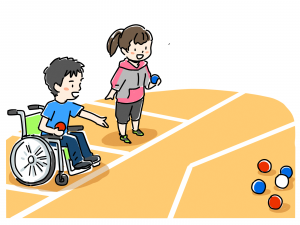 ボッチャのイラスト