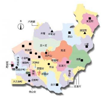 消防団器具庫及び小型動力ポンプ配置図の画像