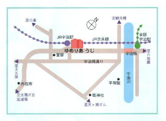 ゆめりあ　うじ地図の画像