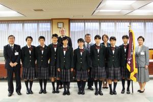 第31回全国高等学校女子駅伝競走大会に出場する、立命館宇治高等学校の選手の方々