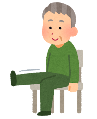 椅子に座っての運動