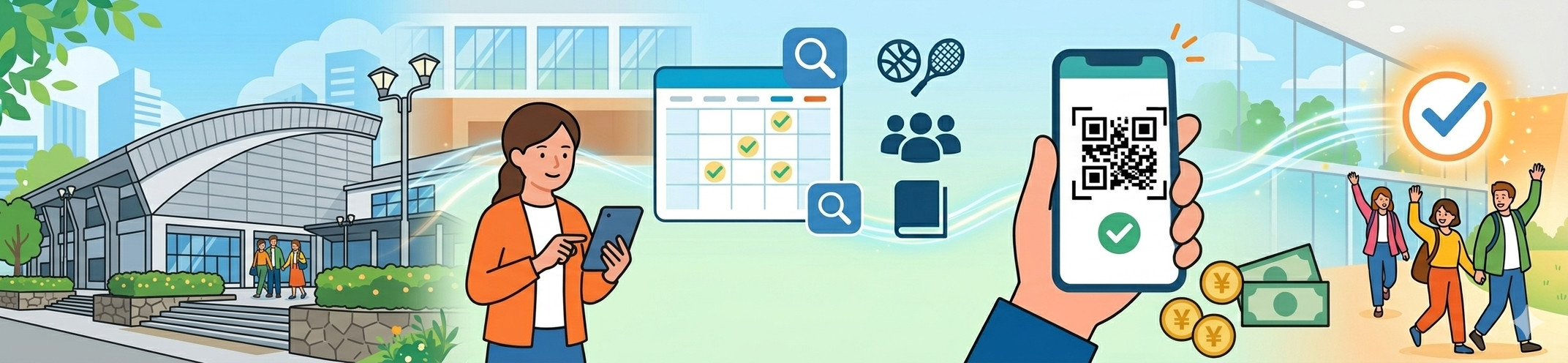 宇治市 公共施設予約トップページのタイトル画像